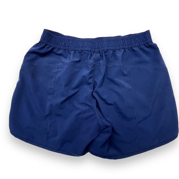 Lands' End Athletic Shorts Women's 4 Blue Pockets Athletic Swim Outdoors Hike - Picture 2 of 8